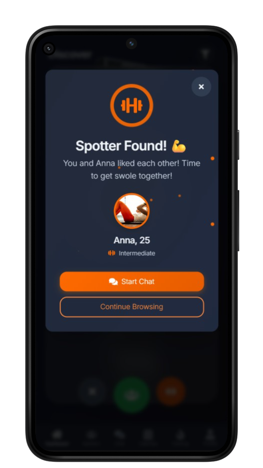 SwoleUp mobile app user profile with playlists