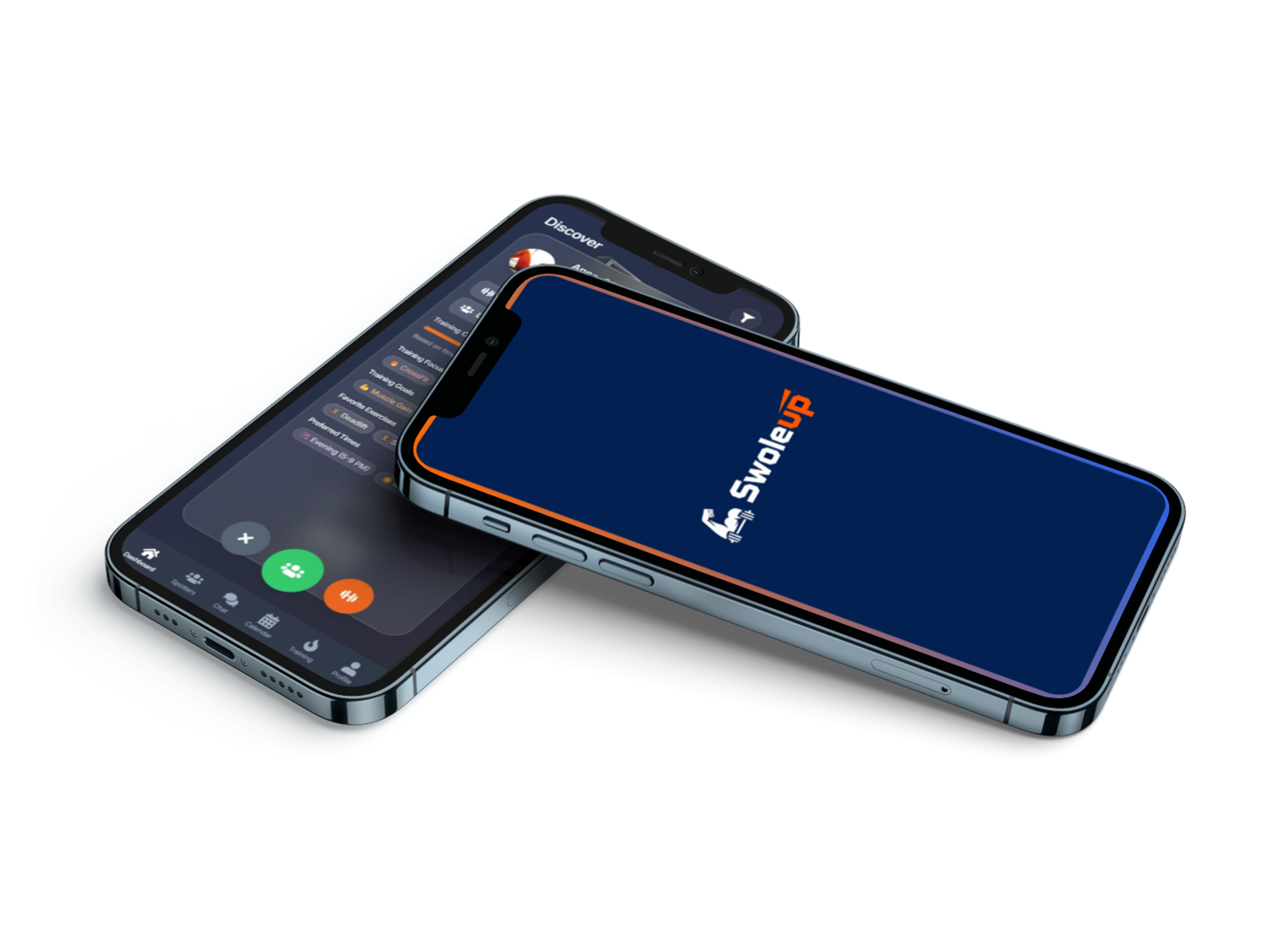 SwoleUp social audio discover feed and audio player